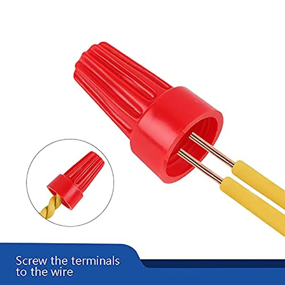50PCS Colorful Electrical Insulated Crimp Twist Terminal Quick Wire Connector Nut Spring End Cap Connection