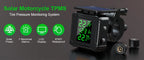 Extractme Tire Pressure Monitoring System Colorful Display Wireless TPMS Motorcycle Solar Charge Tyre Temperature Alarm Sensor