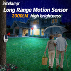 Solar Light Outdoor Motion Sensor Flood Security With Remote Control Powered Wall Dusk to Dawn Garden Porch Farm