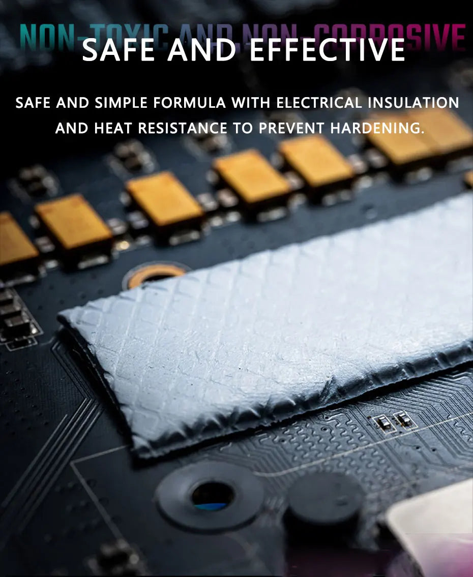 UPSIREN OEM Thermal Pad Silicone Plaster Thermal Pad CPU GPU Card Water Cooling Mat 100X100mm High Quality Heatsink Cooling pad