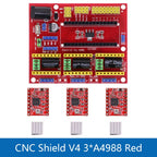 New CNC Shield V3 V4 Engraving Machine / 3D Printer / + A4988/DRV8825 Driver Expansion Board for Arduino DIY Kit