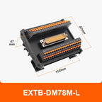 ENMG Direct Insertion 8A 300V DB9 Serial Terminal Block 9 pole 15db25 37 44 50 78 pin male female terminal block rail type D-SUB
