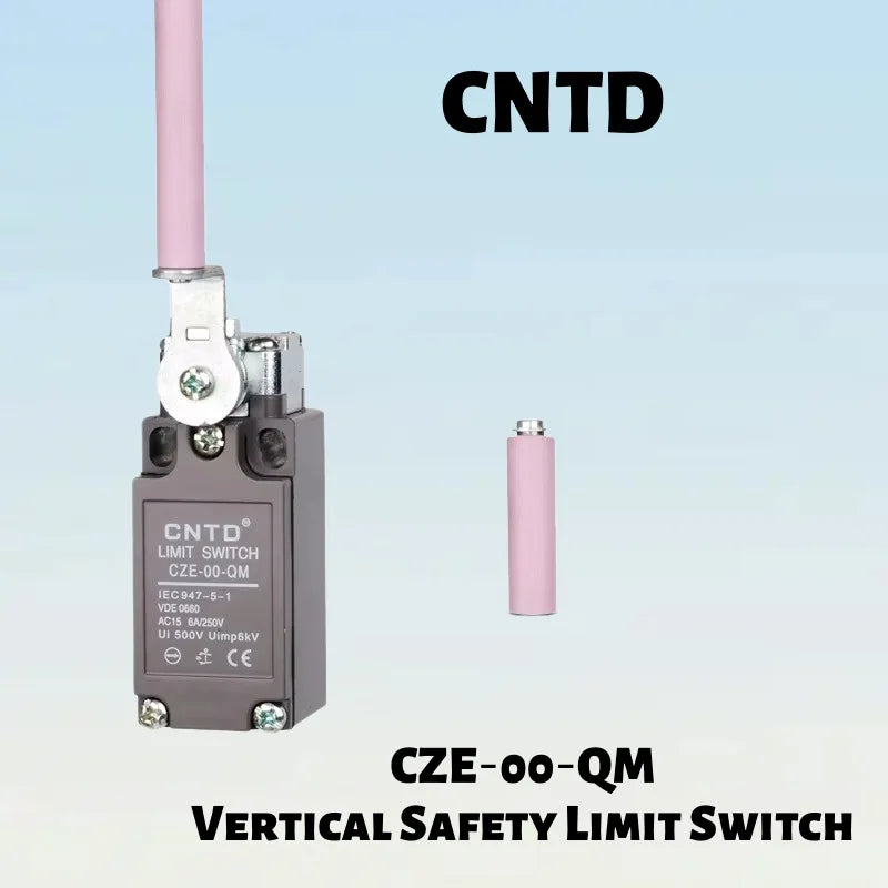 Limit Switch, CNTD CZE‑00‑QM plastic housing 1NO1NC contact, 6A 250VAC mechanical reset, position sensor for machine equipment i