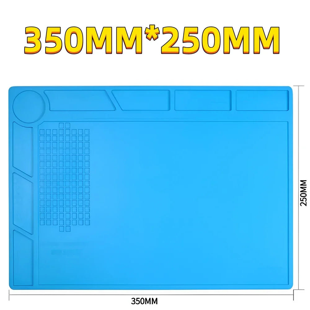 ESD Heat Insulation Soldering Mat Computer Phone Repair Tool Kit Working Silicone Repair Pad Heatresistant Maintenance Tool Kit