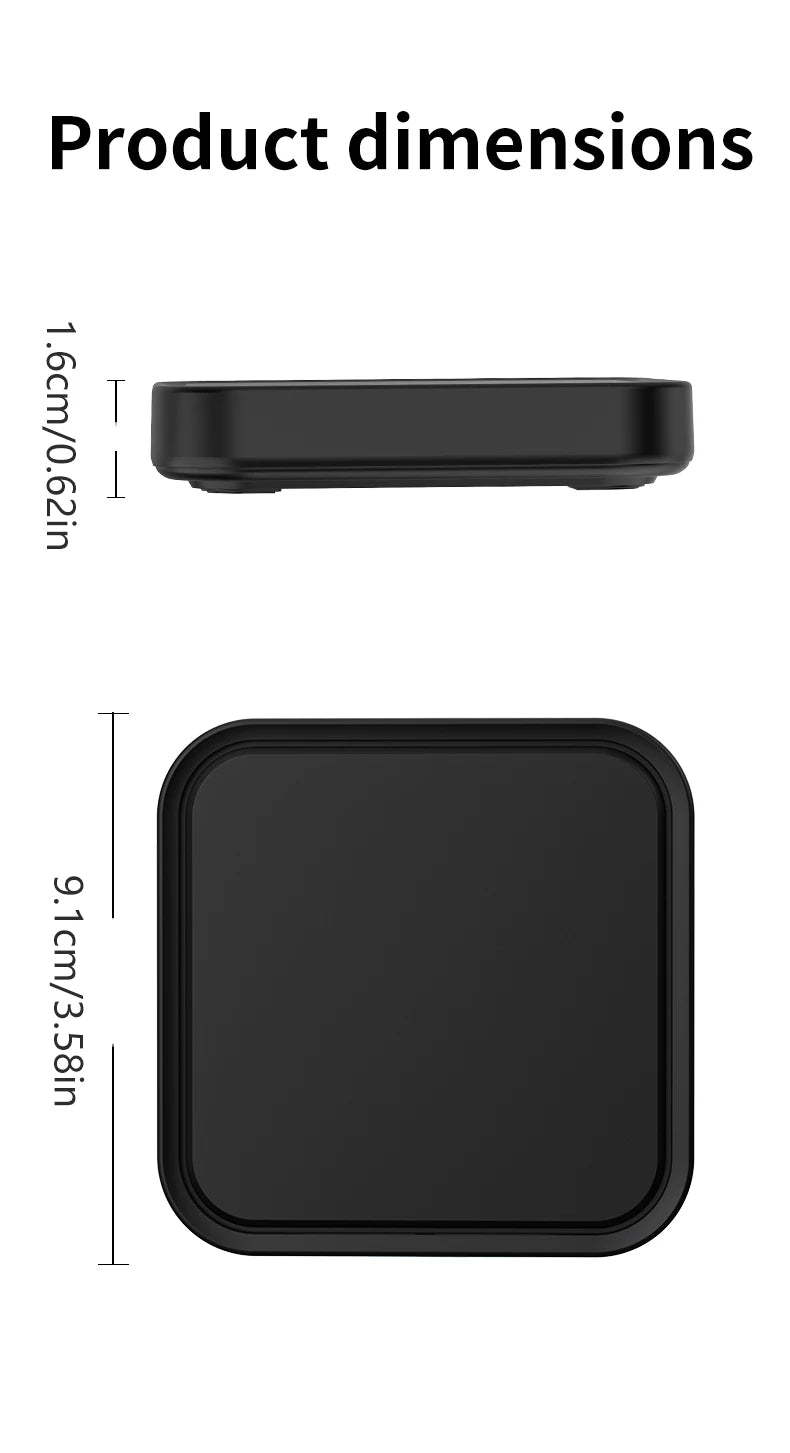 MINI Wireless Charger Station with Cooling Hole for iPhone 17 16 Pro Max 15 14 13 12 Samsung Xiaomi Pro Max Fast Charging Pad