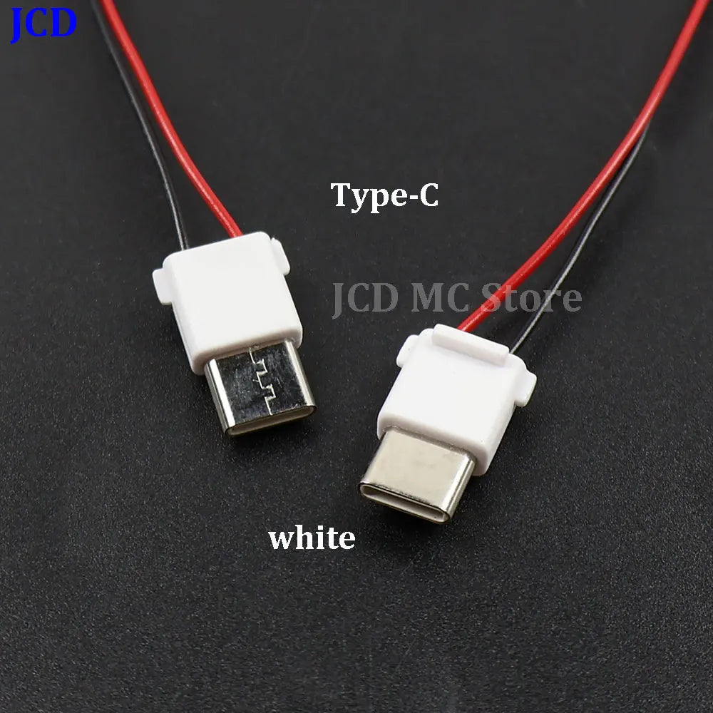 Type-C Welding Wire Type Male Waterproof 2-Pin with Wire 5A High Current Plug Waterproof Connector with Resistors Capacitors
