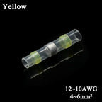 10 ~ 500pcs Solder Seal  Wire Connectors Kit Heat Shrink Butt Crimp Terminals Waterproof Electrical Cable Splice Connector