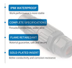 1Pcs I & T Shape Wire Connector 2/3/5 Pin Waterproof Connectors Fast Screw Connection Push-in Terminals Electric Junction Box