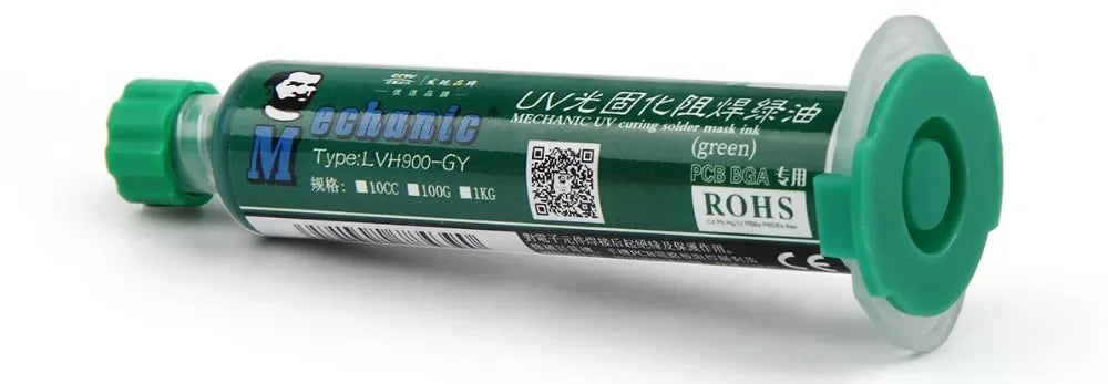 MECHANIC 6 Colors 10ml UV Curing Solder Mask Ink for PCB BGA Circuit Board Insulating Protect Soldering Paste Flux Oil Mechanic