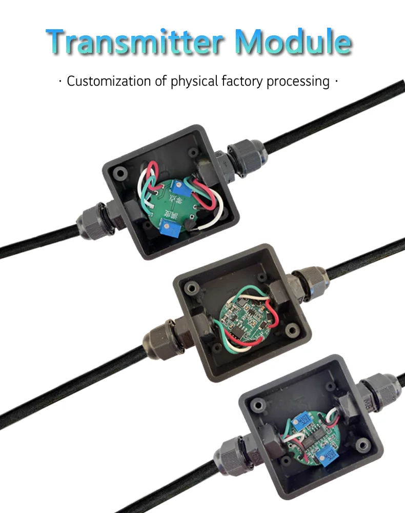 Load Cell Transmitter Amplifier Module 4-20mA 0-10V 0-5V Analog Output with Waterproof Junction Box for Weight Sensor Cell