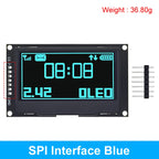 2.42 inch 2.42" OLED Display Module 128x64 LCD HD Screen Module SSD1309 7 Pin SPI/IIC I2C Serial Interface for Arduino UNO R3