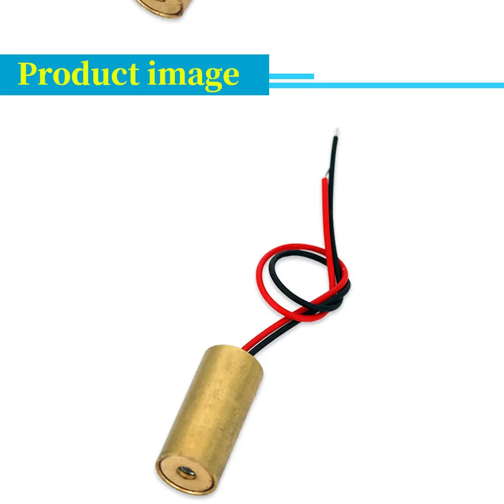 1/5/10Pcs Laser Head 650nm 9mm 3V 50mW Laser Cross Diode Module Red Copper Head Line / Point / Cross Laser Diode