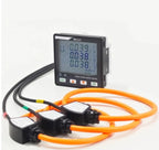 Panel Mount Three Phase Power Meter LCD Display RS485 Modbus Multi Function Without Rogowski Coil