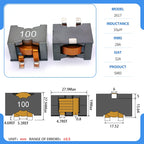 Flat Copper Wire PQ2615 PQ2616 PQ2617 PQ2618 PQ2620 Ferrite DC Filtering