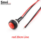 12mm Waterproof Momentary Push Button Switch PBS-33B Mini Round ON/Off Switch With Pre-wired Leads Self-Reset for Arduino DIY