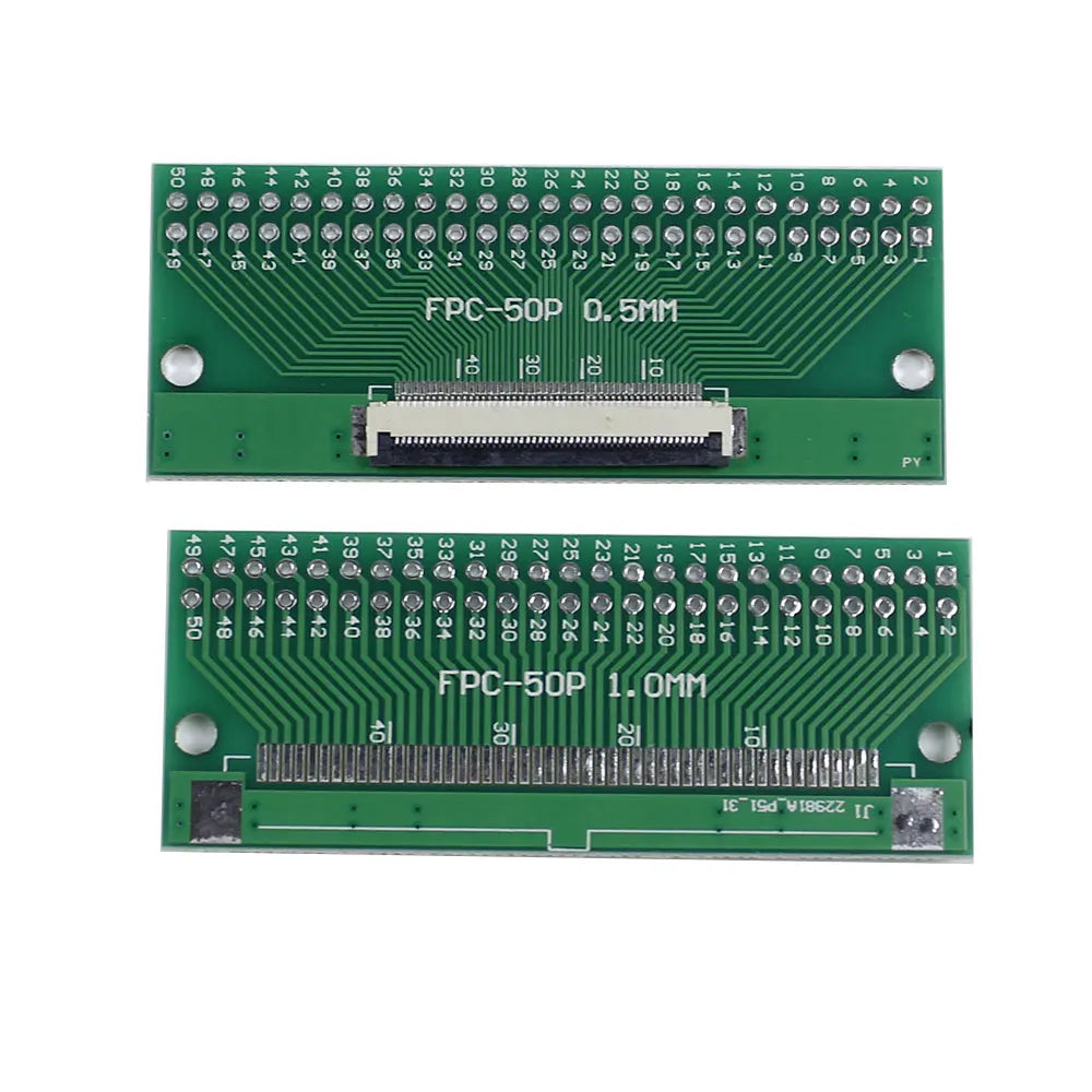 JCD 1Piece FPC/FFC Flat Cable Transfer Plate  0.5mm 1mm to 2.54mm Spacing Connector Flexible Flat Cable Adapter Board