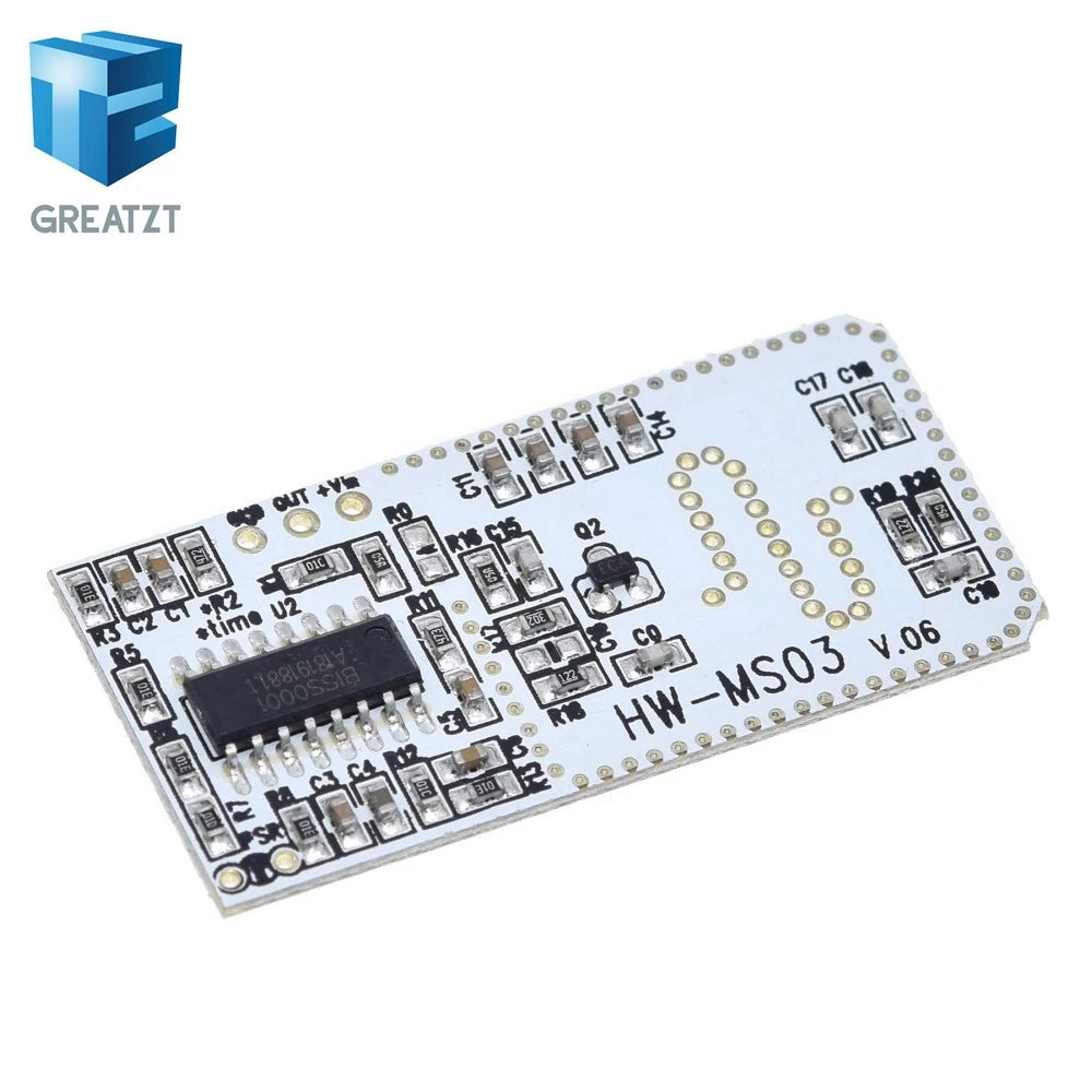 High Performance Motion Sensor Module Radar Motion Sensor HW-MS03 2.4GHz to 5.8GHz Microwave Radar Sensor Module for Arduino