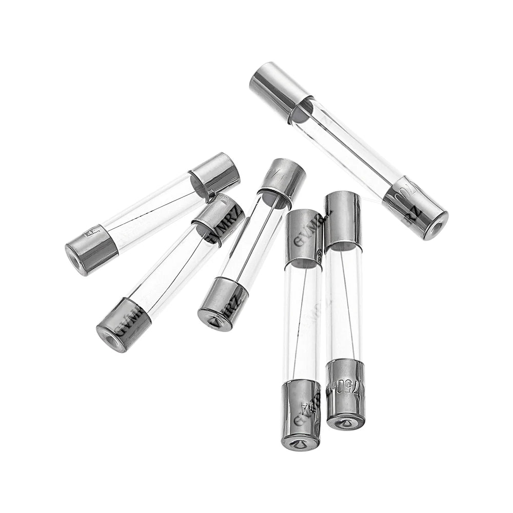 10pcs/lot 5*20mm 6*30mm 0.5 1 2 3 4 Fast Blow Glass Tube Fuses 5x20 6x30 mm 250V 5 6 8 10 15 20 25 30 A AMP Fuse