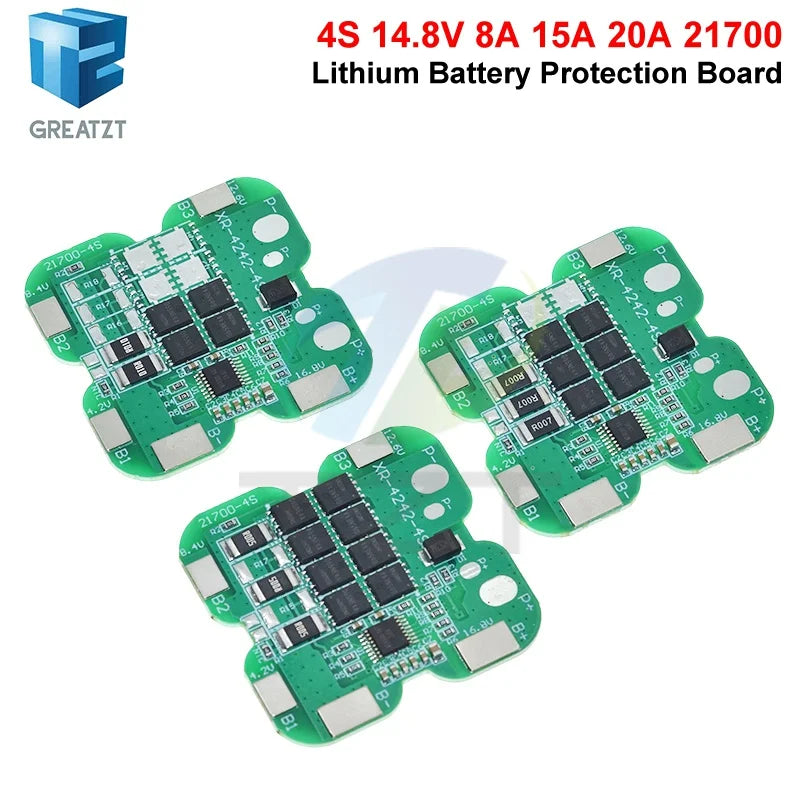 4S 21700 BMS 20A 15A 8A Charging Module 16.8V Li-ion Lithium Battery Charge Board Protection Board for Drill Motor Electric Tool