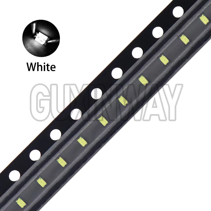 100PCS 0603 SMD LED Light Emitting Diode SMD LEDs Blue Red Yellow Green Warm White Orange UV Pink