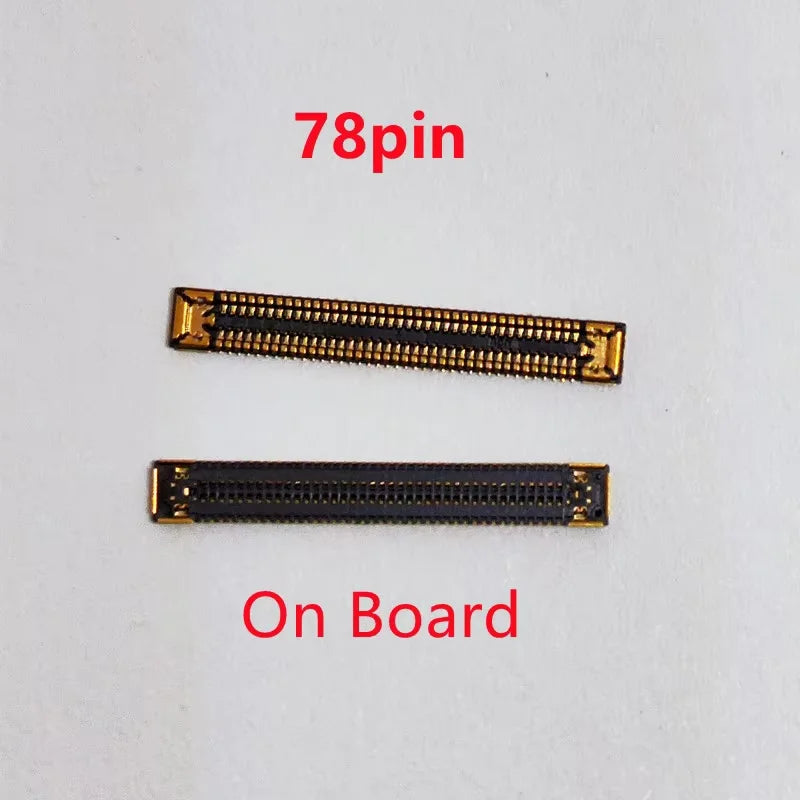 10-100Pcs 78Pin LCD Display Screen FPC Connector On MainBoard For Samsung M02 M12 A02 A022 A12 A125 A32 A325 A326 A42 A426 A52