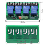 1 2 4 Channel Relay Module 30A With Optocoupler Isolation 1 Way 5V 12V 24V Supports High And low Triger Trigger