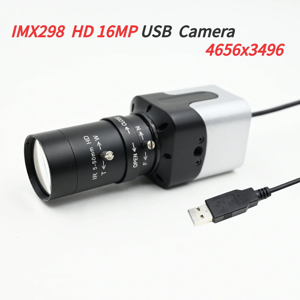 GXIVISION IMX298 16MP USB Camera Module HD 4656x3496 10fps,For High-speed Scanner,Wide-Angle,Windows Android Linux,Drive Free