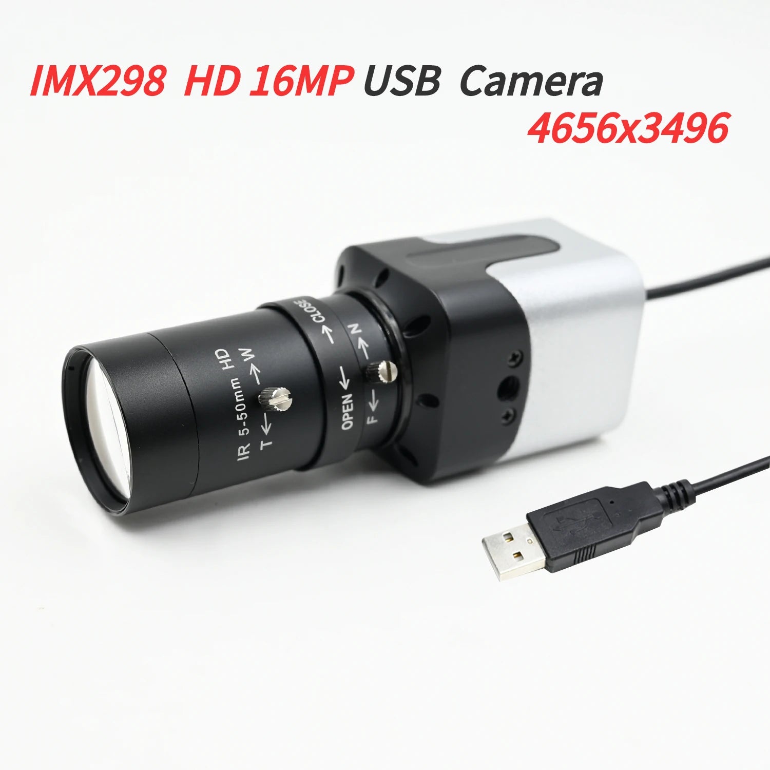 GXIVISION IMX298 16MP USB Camera Module HD 4656x3496 10fps,For High-speed Scanner,Wide-Angle,Windows Android Linux,Drive Free