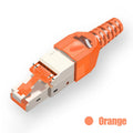 ZoeRax RJ45 CAT8 Cat7 CAT6A Connector Tool-Free, Toolless RJ45 Termination Plug Reusable Shielded for Ethernet Cables 10Gbps POE