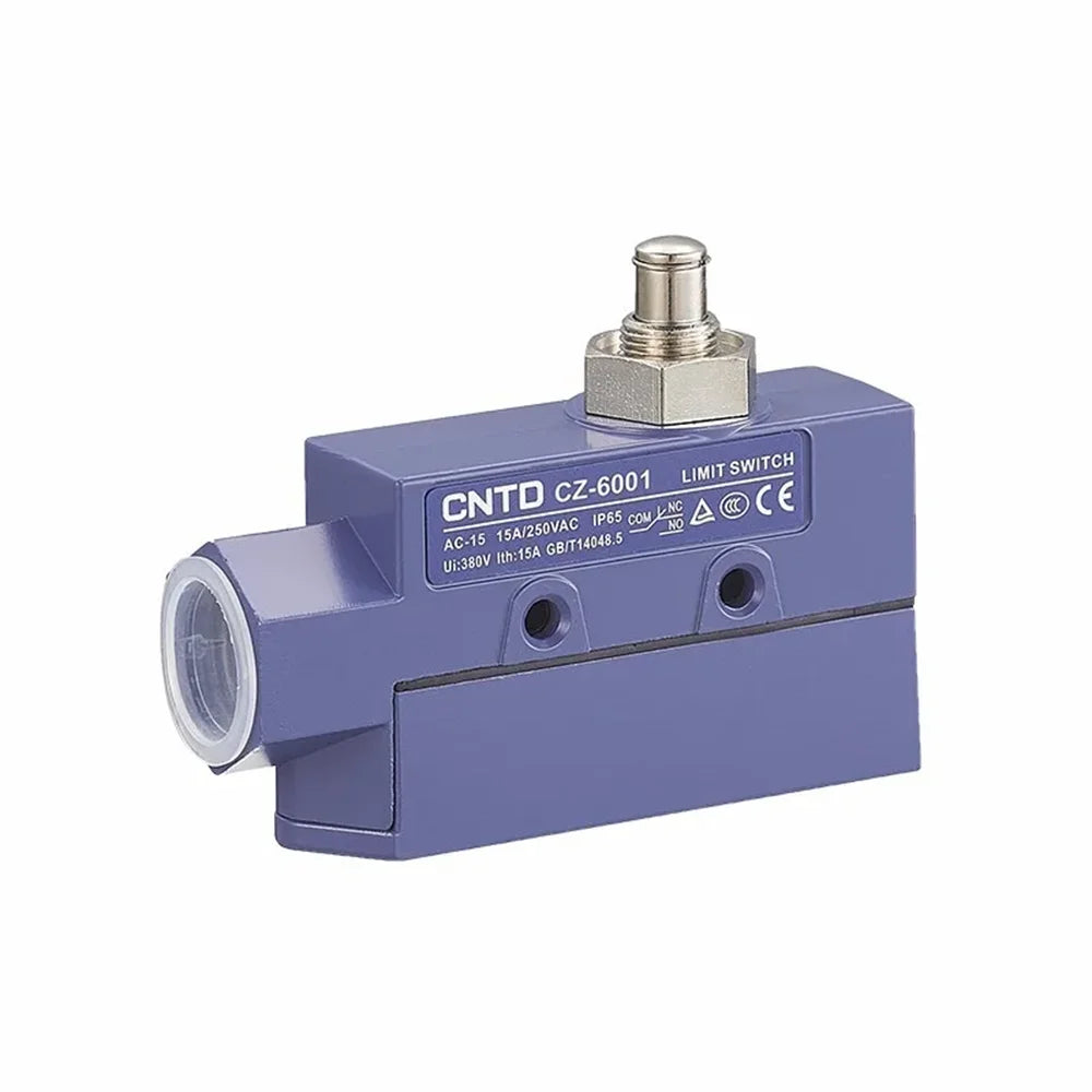 CNTD CZ‑6 Series Limit Switch CZ‑6001 CZ‑6002 CZ‑6003 CZ‑6004 CZ‑6005 Micro Travel Switch IP65 15A CE Certified Waterproof