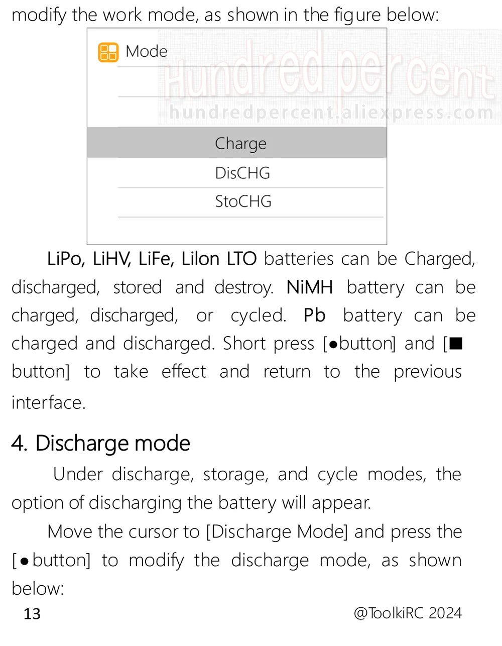 ToolkitRC M6AC Smart Lipo Battery Charger Discharger AC 120W DC300W MAX30A for 1-6S Battery FPV Model Spare Part LiHV LIFE LILON