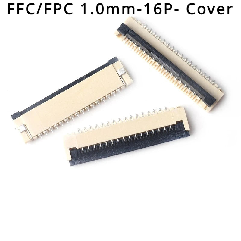 50Pcs/lot FFC FPC Connector 0.5mm 1.0mm 4P/6P/8P/10P/12/14/16/20/24/30/32/40P Pin Flip Type Ribbon Flat Connector Bottom Contact