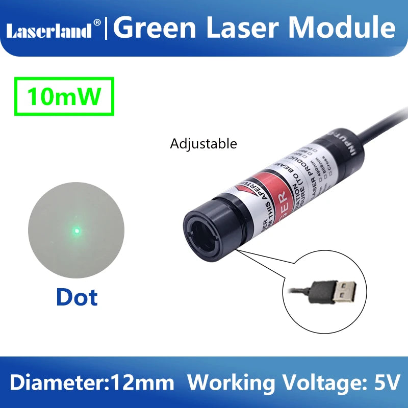 Red Green Dot Line Cross Laser Module Laser Head for Quilting Laser Fabric Marking Locator Positioner