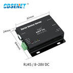 E810-DTU-V2.0 RS485 RS232 to Ethernet RJ45 Serial Port Server Wireless Transceiver Modem Full Duplex Module