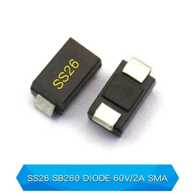 20PCS SMD Schottky Diode SS12 SMA SS14 1N5819 SS24 SB240 SS26 SR260 SS54 1N5824 SS34 1N5822 SR360 SS36 SS110 SB1100 SS2200