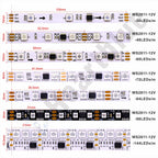 WS2811 Magic Color RGB LED Strip SMD5050, DC12V. Addressable, 30/48/60/84/96 LEDs. External: 1 Control IC Controls 3 Lighting LE