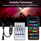 DC5-24V USB/DC Mini Led Controller 3Pin 28Keys Remote Bluetooth App Music Control For Individual Addressable WS2812 RGB Strip