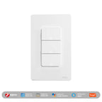 MOES Tuya ZigBee US Smart Light Switch Push Button Wall Switch Neutral Wire/No Neutral Wire Required Work With Alexa Google Home