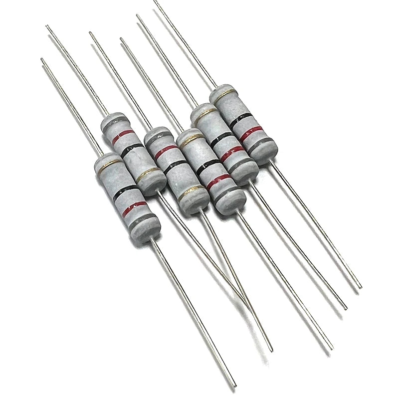 20pcs 2W Carbon Film Resistor 5% 8R2 82R 820R 8K2 82K 820K 8.2 82 820 R K Ohm 0.1R-1M