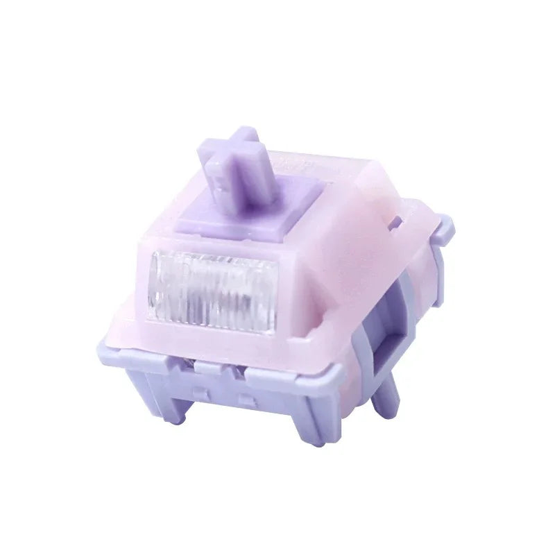 MMD Princess V5 Ultra Switch Linear Tactile 5Pin 38/45/53/48/60g Mechanical Keyboard Switches HIFI Milk Shell SMD Factory lubed