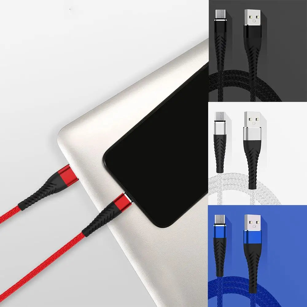 1 Pcs 1M 2M 3M 2.4A Fast Phone Charger Charging Cable Micro USB Cables USB C Cable USB Type C Cable Type-C Charger