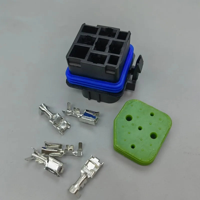 5 sets  Car Auto Automobile Relay Sealed Waterproof Integrated Wired DC12V/24V 40A 5Pin 4pin Auto Relay + Holder