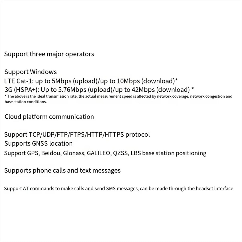Super Sale SIM7600E LTE Cat1 Module for Raspberry Pi 4G Expansion Board Compatible with 3G/2G, GNSS Module
