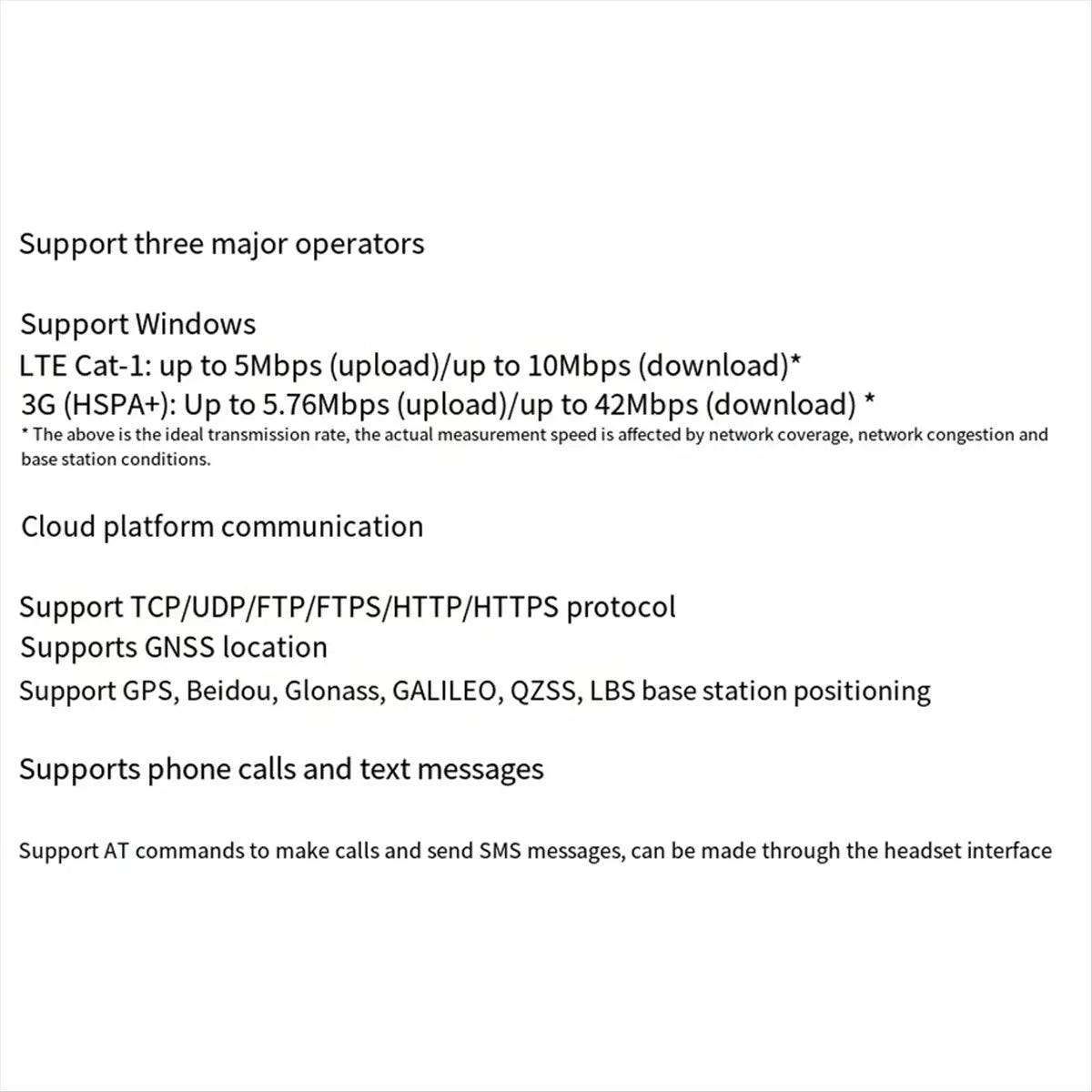 Super Sale SIM7600E LTE Cat1 Module for Raspberry Pi 4G Expansion Board Compatible with 3G/2G, GNSS Module