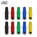 JZDZ 10pcs 4mm Banana Socket Female Adapter Extension Insulated Banana Plug Coupler Connector J.20009
