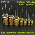 NICHICON FW Series 6.3V~100V/1uF~4700uF Available HIFI Audio Electrolytic Capacitor For Audio