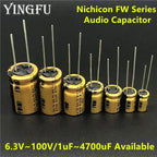 NICHICON FW Series 6.3V~100V/1uF~4700uF Available HIFI Audio Electrolytic Capacitor For Audio