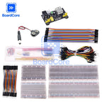 MB102 Breadboard Power Module 3.3V/5V MB-102 830 Points Prototype Bread Board for Arduino Kit 10/20/30cm Dupont Wire 65pcs Cable