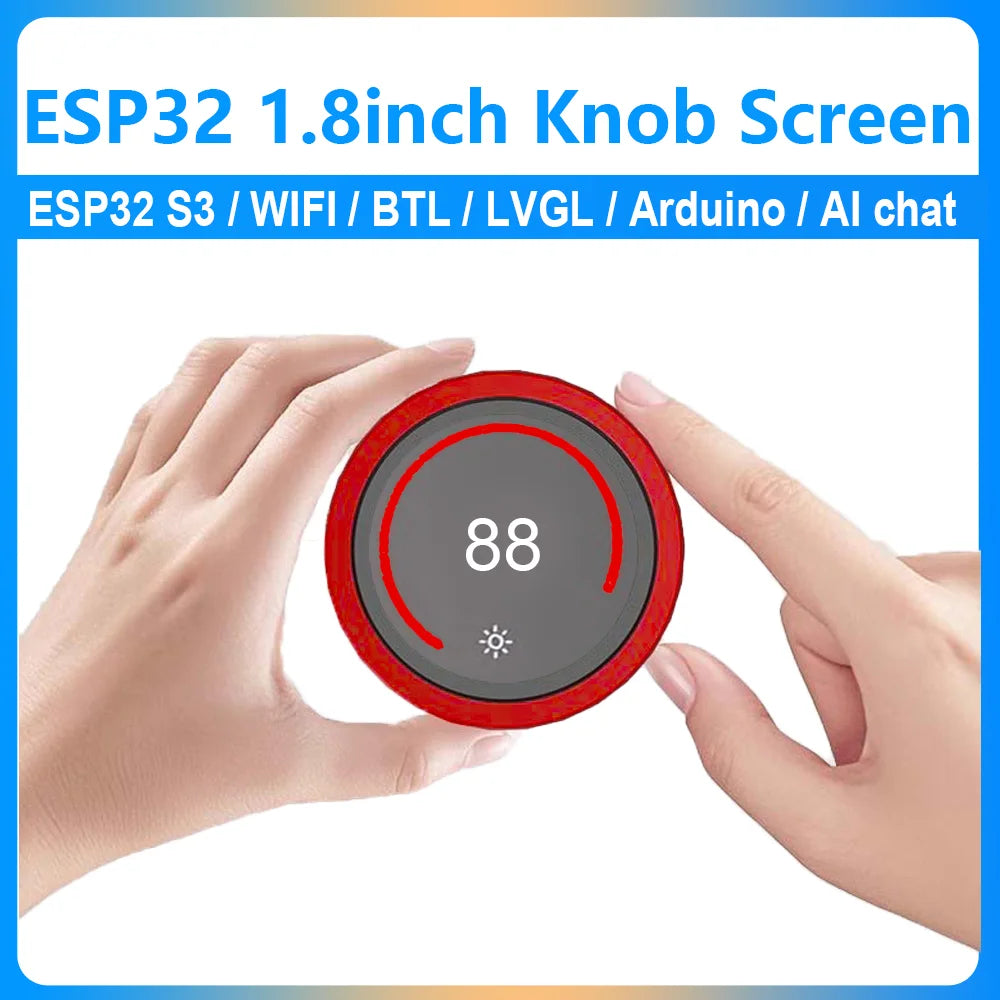 ESP32 S3 1.8 inch Round Touchscreen Rotary Screen Development Board Smart Knob Display 1.8inch Display LVGL for Arduino