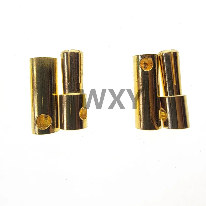 5/10Pairs 2MM 3MM 3.5MM 4MM 5mm 5.5mm 6mm 8mm Gold Plated Male Female Bullet Banana Plug Connector For ESC Battery Motor